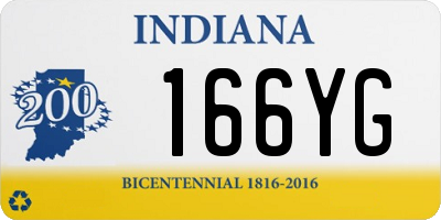 IN license plate 166YG