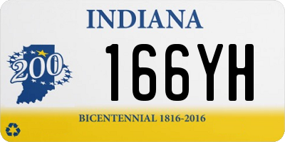 IN license plate 166YH