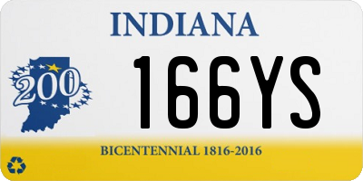 IN license plate 166YS