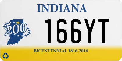 IN license plate 166YT