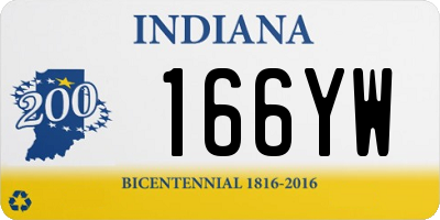 IN license plate 166YW