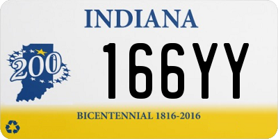 IN license plate 166YY