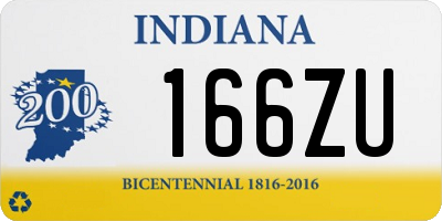 IN license plate 166ZU