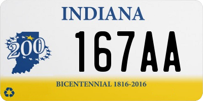 IN license plate 167AA