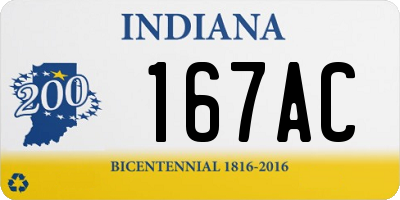 IN license plate 167AC