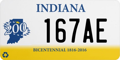 IN license plate 167AE
