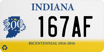 IN license plate 167AF