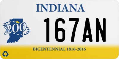 IN license plate 167AN