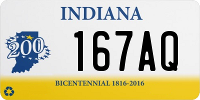 IN license plate 167AQ