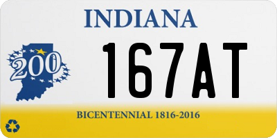 IN license plate 167AT