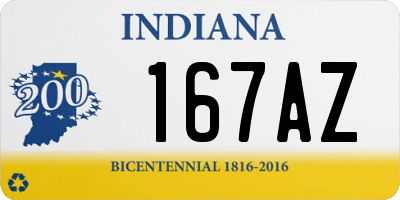 IN license plate 167AZ