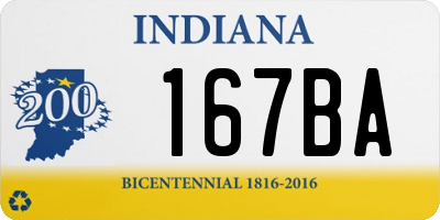 IN license plate 167BA