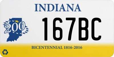 IN license plate 167BC