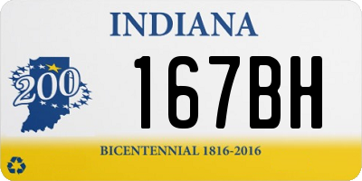 IN license plate 167BH