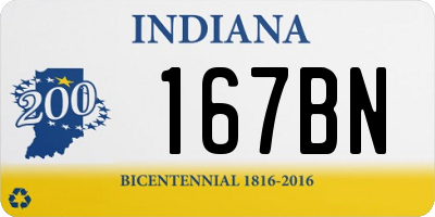 IN license plate 167BN