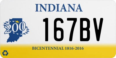 IN license plate 167BV