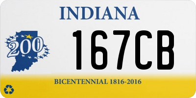 IN license plate 167CB