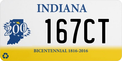 IN license plate 167CT