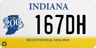 IN license plate 167DH