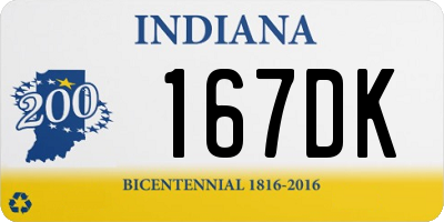 IN license plate 167DK