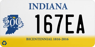 IN license plate 167EA