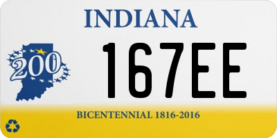 IN license plate 167EE