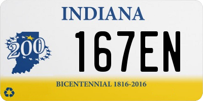 IN license plate 167EN