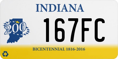 IN license plate 167FC
