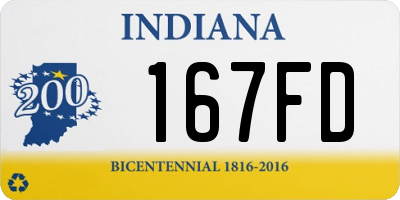 IN license plate 167FD