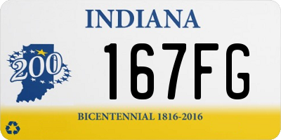 IN license plate 167FG