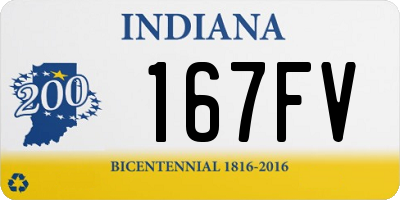 IN license plate 167FV