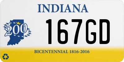 IN license plate 167GD