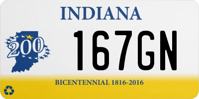 IN license plate 167GN