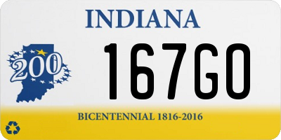 IN license plate 167GO