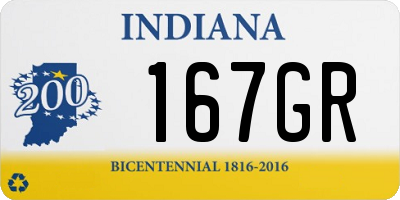 IN license plate 167GR