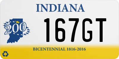 IN license plate 167GT