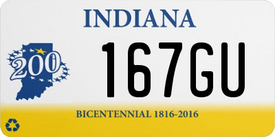 IN license plate 167GU