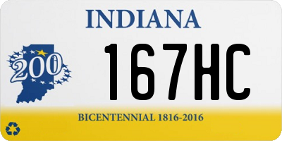 IN license plate 167HC