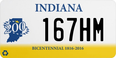 IN license plate 167HM