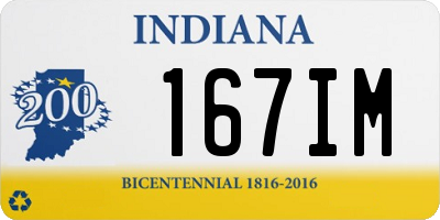 IN license plate 167IM