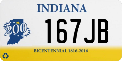 IN license plate 167JB
