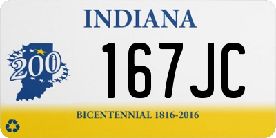IN license plate 167JC