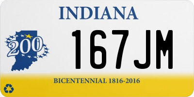 IN license plate 167JM