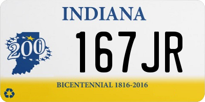 IN license plate 167JR