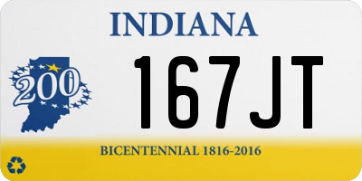 IN license plate 167JT