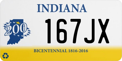 IN license plate 167JX