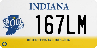 IN license plate 167LM