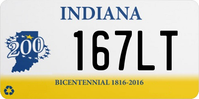 IN license plate 167LT