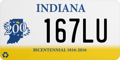 IN license plate 167LU