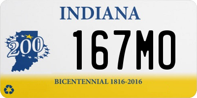 IN license plate 167MO